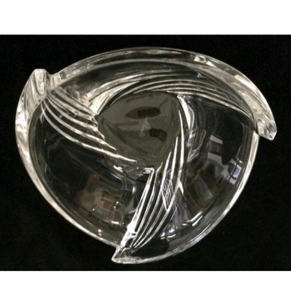 ROSENTHAL – EXALTATION – 24% CRYSTAL SERVING BOWL ART DECO STYLE GERMANY - Picture 2 of 6